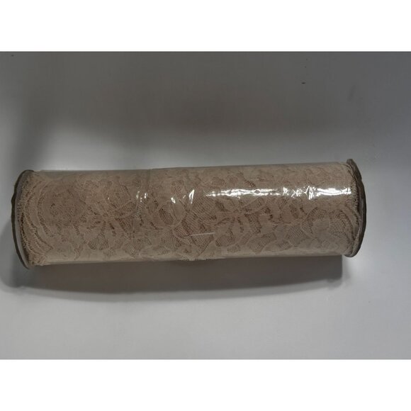 Beige Sand Lace Floral Scalloped Edges Trim Crafts Sewing Wedding Quilt 9"x10yds - Picture 3 of 4